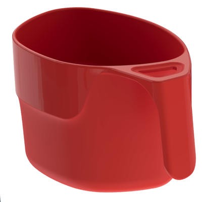 Taza de campamento del senderista MH100 de plástico rojo (0,25 litros) QUECHUA