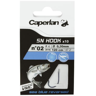 Anzuelos montados pesca SN HOOK sea blue reversed CAPERLAN