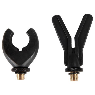 Soporte de cañas pesca de la carpa KIT CABEZAS DELANTERA + TRASERA NEGRO CAPERLAN