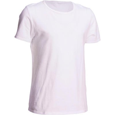 Camiseta de manga corta 100 niño GIMNASIA JÚNIOR blanco DOMYOS