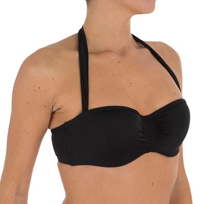 Top dama banda con aros LEA Negro cordón cuello desmontable TRIBORD