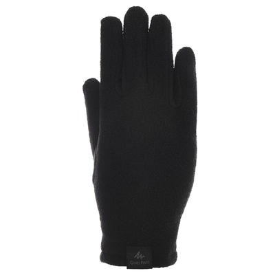 Guantes trekking viaje Explor 500 junior negro QUECHUA