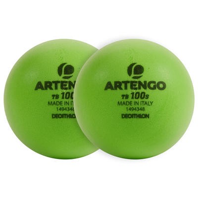 PELOTA DE TENIS TB 100 S FOAM VERDE X2 ARTENGO