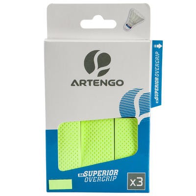 OVERGRIP DE BÁDMINTON - SUPERIOR OVERGRIP x 3 - VERDE - PERFLY