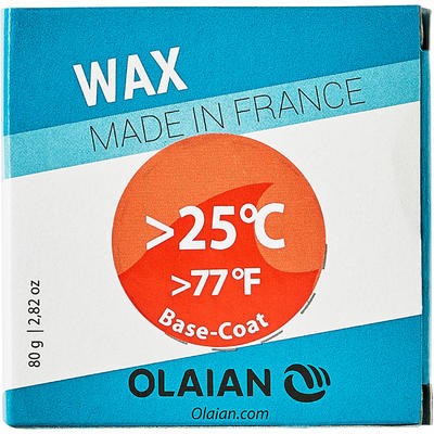 Cera para tabla de surf + 25 °C y base coat OLAIAN