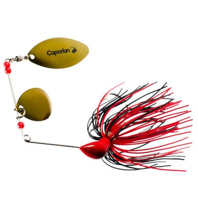 Spinner de pesca con señuelos Buckhan 3/8oz rojo / negro CAPERLAN