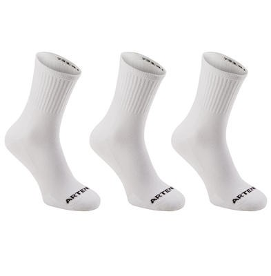 CALCETINES DEPORTE DE RAQUETA RS 100 ADULTO X3 HIGH BLANCO ARTENGO