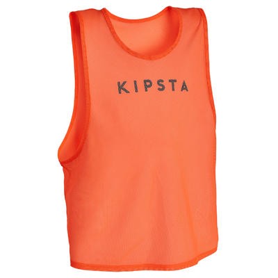 Pechera de entrenamiento para adulto. Naranja fluo. KIPSTA