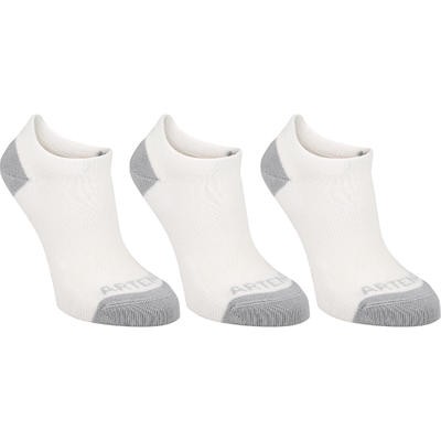 CALCETINES DE DEPORTE JUNIOR CORTOS ARTENGO RS 160 BLANCO PQT. DE 3 ARTENGO