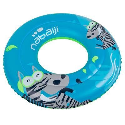 Flotador niño 51 cm azul con estampado "ZEBRO" y 2 cámaras de inflado 11-30 kg NABAIJI
