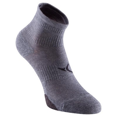 Calcetines cortos fitness x2 gris 500 DOMYOS