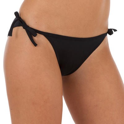 Bikini traje de baño anudada SOFY liso negro OLAIAN
