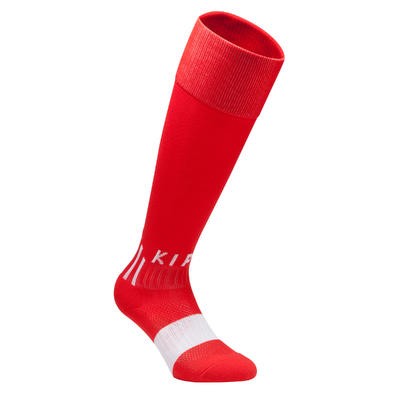 calcetas de fútbol niños F500 rojo KIPSTA