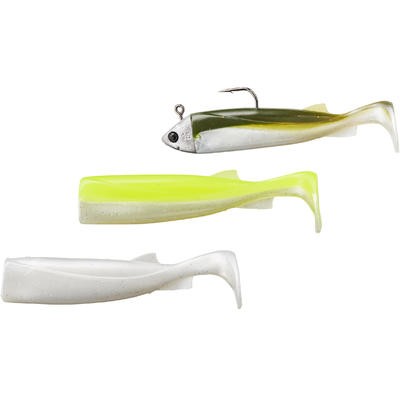 KIT SEÑUELOS BIGA TAIL 90 MULTICOLOR PESCA EN MAR CAPERLAN