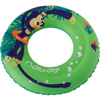Flotador inflable de 51 cm azul con estampado "MONO" para niño de 3-6 años NABAIJI