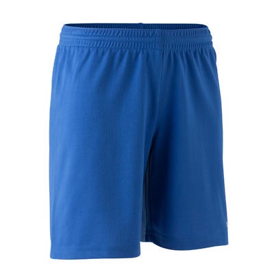 Short de fútbol niños F100 azul zafiro KIPSTA