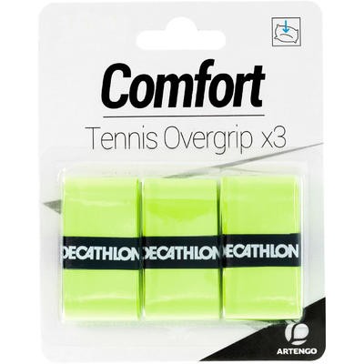 OVERGRIP DE TENIS CONFORT AMARILLO PACK DE 3 ARTENGO