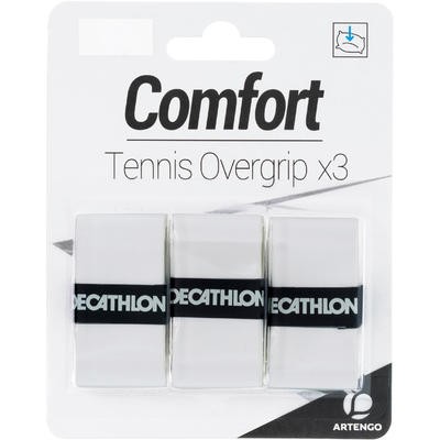 OVERGRIP DE TENIS CONFORT BLANCO PAQUETE DE 3 ARTENGO