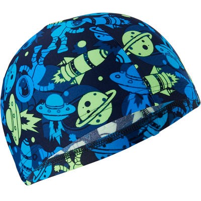 GORRA NATACIÓN DE PUNTO ESTAMPADA TALLA CH ALL ASTRO VERDE NABAIJI