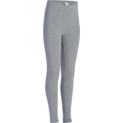 Leggings de gimnasia para niña gris DOMYOS