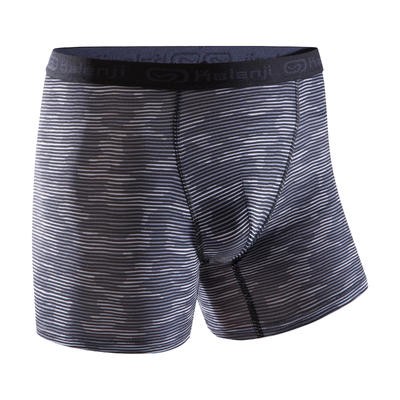 BÓXER DE RUNNING PARA HOMBRE TRANSPIRABLE GRIS CAMUFLAJE KALENJI