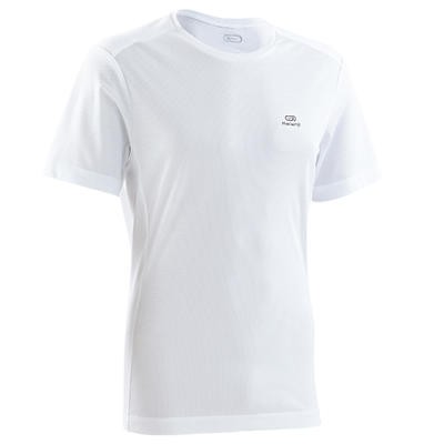 CAMISETA DE RUNNING PARA HOMBRE RUN DRY BLANCA KALENJI