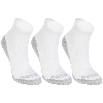 CALCETINES DE DEPORTE MEDIA ALTURA JÚNIOR ARTENGO RS 500 BLANCO PQT. DE 3 PARES ARTENGO