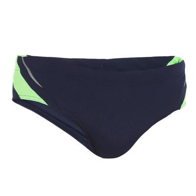 TRAJE DE BAÑO DE NATACIÓN PARA CABALLERO TIPO BIKINI BSPORTY YOKE DK AZUL VERDE NABAIJI