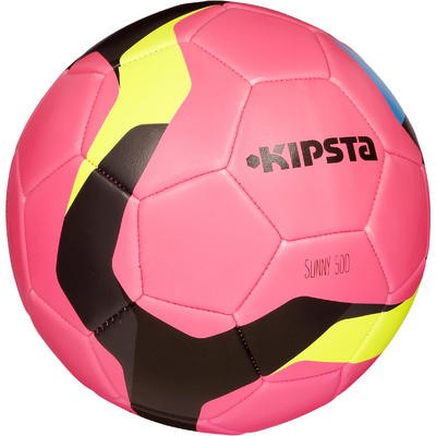 Balón de futbol Sunny 500 talla 5 rosa gris KIPSTA